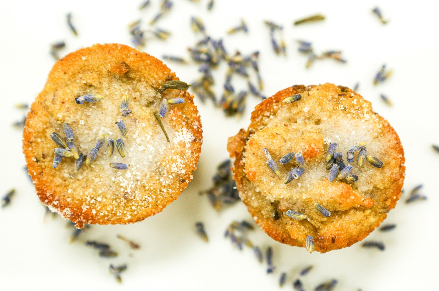 Orange Lavender collettes mini donut cakes gluten free, vegan (April-August only)