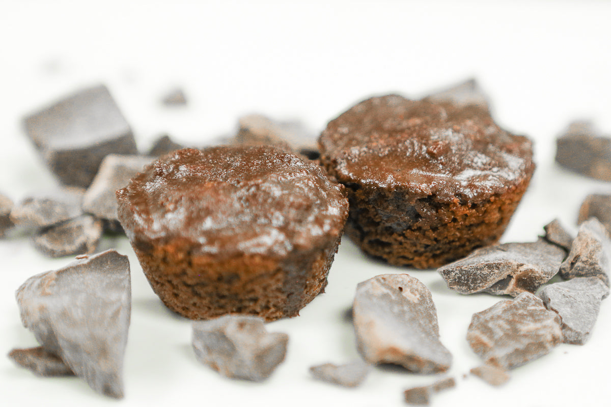 Chocolate collettes mini donut cakes gluten free, vegan (September-March only)