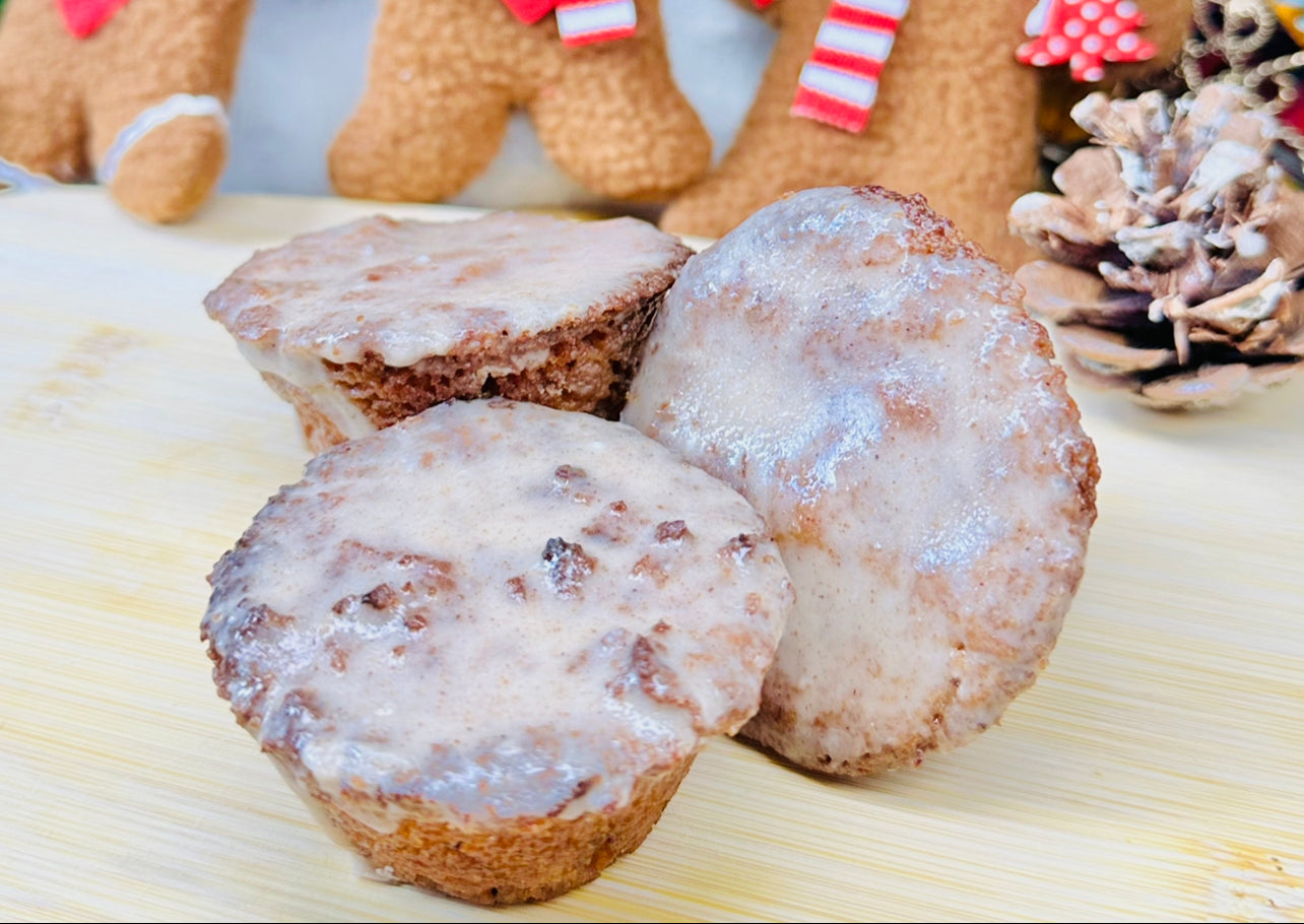 Mini donuts con collettes de jengibre sin gluten, veganos (SOLO noviembre-diciembre) 